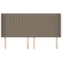 Headboard with ears in taupe gray fabric 183x16x118/128 cm by vidaXL, Headboards and footboards - Ref: Foro24-3119836, Price:...