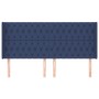 Headboard with blue fabric ears 183x16x118/128 cm by vidaXL, Headboards and footboards - Ref: Foro24-3119936, Price: 146,82 €...