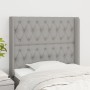 Kopfteil mit hellgrauen Stoffohren 103x16x118/128 cm von vidaXL, Kopf- und Fußteile - Ref: Foro24-3119906, Preis: 73,85 €, Ra...