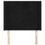 Cabecero con orejas de terciopelo negro 93x16x118/128 cm de vidaXL, Cabeceros y pies de cama - Ref: Foro24-3119856, Precio: 7...