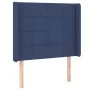Headboard with blue fabric ears 93x16x118/128 cm by vidaXL, Headboards and footboards - Ref: Foro24-3119568, Price: 66,89 €, ...