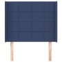 Kopfteil mit blauen Stoffohren 93x16x118/128 cm von vidaXL, Kopf- und Fußteile - Ref: Foro24-3119568, Preis: 69,93 €, Rabatt: %