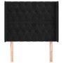 Cabecero con orejas de terciopelo negro 93x16x118/128 cm de vidaXL, Cabeceros y pies de cama - Ref: Foro24-3119954, Precio: 8...