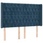 Headboard with dark blue velvet ears 163x16x118/128 cm by vidaXL, Headboards and footboards - Ref: Foro24-3119974, Price: 147...
