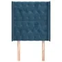 Headboard with dark blue velvet ears 83x16x118/128 cm by vidaXL, Headboards and footboards - Ref: Foro24-3119950, Price: 85,7...