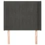 Headboard with dark gray velvet ears 83x16x118/128 cm by vidaXL, Headboards and footboards - Ref: Foro24-3119849, Price: 69,4...