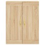 Armarios de pared 2 uds madera de ingeniería roble Sonoma