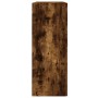 Armarios de pared 2 uds madera de ingeniería roble ahumado