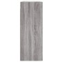 Armarios de pared 2 uds madera de ingeniería gris Sonoma
