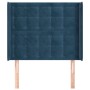Kopfteil mit dunkelblauen Samtohren 103x16x118/128 cm von vidaXL, Kopf- und Fußteile - Ref: Foro24-3120060, Preis: 88,97 €, R...