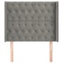 Headboard with light gray velvet ears 103x16x118/128 cm by vidaXL, Headboards and footboards - Ref: Foro24-3119958, Price: 90...