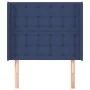Headboard with blue fabric ears 93x16x118/128 cm by vidaXL, Headboards and footboards - Ref: Foro24-3120002, Price: 74,91 €, ...