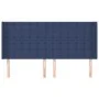 Headboard with blue fabric ears 183x16x118/128 cm by vidaXL, Headboards and footboards - Ref: Foro24-3120034, Price: 130,62 €...