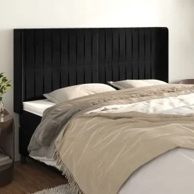 Headboard with black velvet ears 163x16x118/128 cm by vidaXL, Headboards and footboards - Ref: Foro24-3119874, Price: 134,10 ...