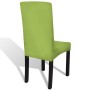 Funda para silla elástica recta 4 unidades verde
