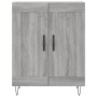 Aparador alto madera contrachapada gris sonoma 69,5x34x180 cm