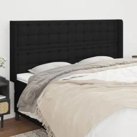 Headboard with black fabric ears 183x16x118/128 cm by vidaXL, Headboards and footboards - Ref: Foro24-3120030, Price: 135,60 ...