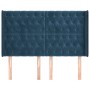 Kopfteil mit dunkelblauen Samtohren 147x16x118/128 cm von vidaXL, Kopf- und Fußteile - Ref: Foro24-3119968, Preis: 138,87 €, ...