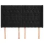Headboard with black velvet ears 163x16x118/128 cm by vidaXL, Headboards and footboards - Ref: Foro24-3119972, Price: 166,05 ...