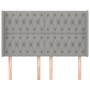 Cabecero con orejas de tela gris claro 147x16x118/128 cm | Foro24.es | Tu tienda online para hogar, jardín y más Foro24.es