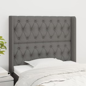 Kopfteil mit dunkelgrauen Stoffohren 93x16x118/128 cm von vidaXL, Kopf- und Fußteile - Ref: Foro24-3119899, Preis: 83,21 €, R...