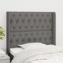 Kopfteil mit dunkelgrauen Stoffohren 93x16x118/128 cm von vidaXL, Kopf- und Fußteile - Ref: Foro24-3119899, Preis: 83,21 €, R...