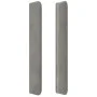 Headboard with light gray velvet ears 203x16x118/128 cm by vidaXL, Headboards and footboards - Ref: Foro24-3120080, Price: 14...