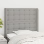 Kopfteil mit hellgrauen Stoffohren 93x16x118/128 cm von vidaXL, Kopf- und Fußteile - Ref: Foro24-3119996, Preis: 72,75 €, Rab...