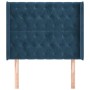 Kopfteil mit dunkelblauen Samtohren 93x16x118/128 cm von vidaXL, Kopf- und Fußteile - Ref: Foro24-3119956, Preis: 104,24 €, R...