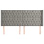 Headboard with light gray velvet ears 183x16x118/128 cm by vidaXL, Headboards and footboards - Ref: Foro24-3119976, Price: 15...