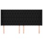 Headboard with black fabric ears 203x16x118/128 cm by vidaXL, Headboards and footboards - Ref: Foro24-3119940, Price: 156,70 ...