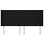 Headboard with black fabric ears 203x16x118/128 cm by vidaXL, Headboards and footboards - Ref: Foro24-3119940, Price: 154,70 ...