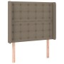 Kopfteil mit Ohren aus taupegrauem Stoff 93x16x118/128 cm von vidaXL, Kopf- und Fußteile - Ref: Foro24-3120000, Preis: 89,37 ...