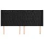 Headboard with black velvet ears 203x16x118/128 cm by vidaXL, Headboards and footboards - Ref: Foro24-3119984, Price: 164,00 ...