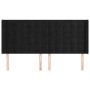 Headboard with black velvet ears 203x16x118/128 cm by vidaXL, Headboards and footboards - Ref: Foro24-3120082, Price: 122,29 ...