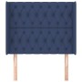 Kopfteil mit blauen Stoffohren 103x16x118/128 cm von vidaXL, Kopf- und Fußteile - Ref: Foro24-3119912, Preis: 88,17 €, Rabatt: %