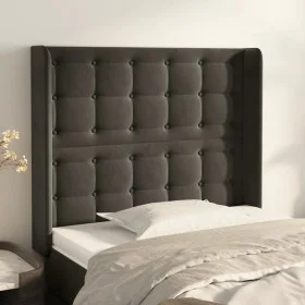 Kopfteil mit dunkelgrauen Samtohren 103x16x118/128 cm von vidaXL, Kopf- und Fußteile - Ref: Foro24-3120057, Preis: 65,03 €, R...