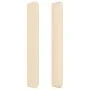 Cabecero con orejas de tela color crema 203x16x118/128 cm de vidaXL, Cabeceros y pies de cama - Ref: Foro24-3119943, Precio: ...