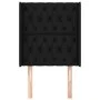 Headboard with black fabric ears 83x16x118/128 cm by vidaXL, Headboards and footboards - Ref: Foro24-3119892, Price: 88,85 €,...