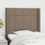 Kopfteil mit Ohren aus taupegrauem Stoff 83x16x118/128 cm von vidaXL, Kopf- und Fußteile - Ref: Foro24-3119558, Preis: 62,10 ...