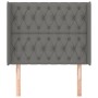 Kopfteil mit dunkelgrauen Stoffohren 103x16x118/128 cm von vidaXL, Kopf- und Fußteile - Ref: Foro24-3119907, Preis: 79,55 €, ...