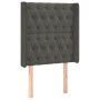 Kopfteil mit dunkelgrauen Samtohren 83x16x118/128 cm von vidaXL, Kopf- und Fußteile - Ref: Foro24-3119947, Preis: 92,15 €, Ra...