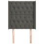 Kopfteil mit dunkelgrauen Samtohren 83x16x118/128 cm von vidaXL, Kopf- und Fußteile - Ref: Foro24-3119947, Preis: 92,15 €, Ra...