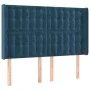 Headboard with dark blue velvet ears 147x16x118/128 cm by vidaXL, Headboards and footboards - Ref: Foro24-3120066, Price: 115...
