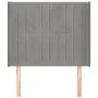 Headboard with light gray velvet ears 103x16x118/128 cm by vidaXL, Headboards and footboards - Ref: Foro24-3119860, Price: 79...