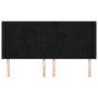 Cabecero con orejas de terciopelo negro 183x16x118/128 cm de vidaXL, Cabeceros y pies de cama - Ref: Foro24-3119880, Precio: ...