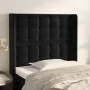 Headboard with black velvet ears 83x16x118/128 cm by vidaXL, Headboards and footboards - Ref: Foro24-3120046, Price: 70,53 €,...