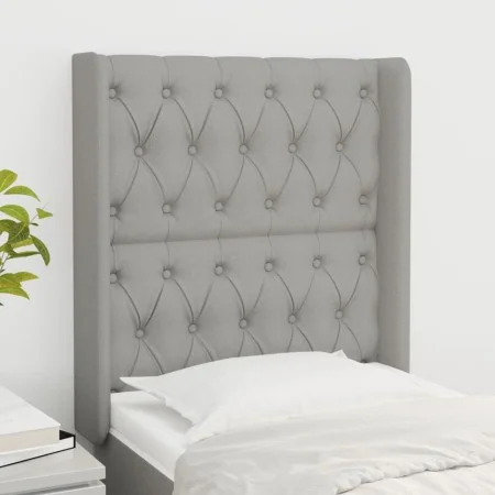 Kopfteil mit hellgrauen Stoffohren 83x16x118/128 cm von vidaXL, Kopf- und Fußteile - Ref: Foro24-3119890, Preis: 81,58 €, Rab...