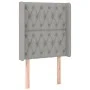 Kopfteil mit hellgrauen Stoffohren 83x16x118/128 cm von vidaXL, Kopf- und Fußteile - Ref: Foro24-3119890, Preis: 81,58 €, Rab...