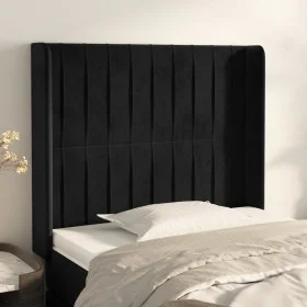 Headboard with black velvet ears 83x16x118/128 cm by vidaXL, Headboards and footboards - Ref: Foro24-3119850, Price: 79,03 €,...